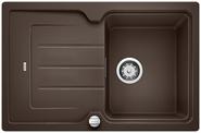 BLANCO CLASSIC NEO 45 S, SILGRANIT, coffee, with drain remote control, with accessories, reversible, 450 mm min. cabinet size