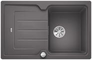 BLANCO CLASSIC NEO 45 S, SILGRANIT, rock grey, with drain remote control, with accessories, reversible, 450 mm min. cabinet size