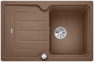 BLANCO CLASSIC NEO 45 S, SILGRANIT, nutmeg, with drain remote control, with accessories, reversible, 450 mm min. cabinet size