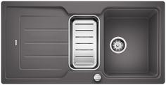 BLANCO CLASSIC NEO 6 S, SILGRANIT, rock grey, with drain remote control, with accessories, reversible, 600 mm min. cabinet size
