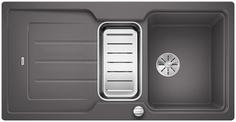 BLANCO CLASSIC NEO 6 S, SILGRANIT, rock grey, with drain remote control, with accessories, reversible, 600 mm min. cabinet size