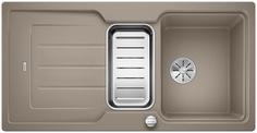 BLANCO CLASSIC NEO 6 S, SILGRANIT, tartufo, with drain remote control, with accessories, reversible, 600 mm min. cabinet size