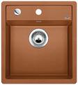 BLANCO DALAGO 45, SILGRANIT, cognac, with drain remote control, w/o bowl layout, 450 mm min. cabinet size