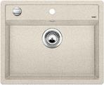BLANCO DALAGO 6, SILGRANIT, sand, with drain remote control, w/o bowl layout, 600 mm min. cabinet size