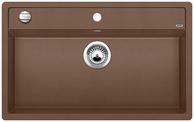 BLANCO DALAGO 8, SILGRANIT, nutmeg, with drain remote control, w/o bowl layout, 800 mm min. cabinet size