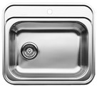 BLANCODANA-F, Stainless steel brushed finish, w/o drain remote control, w/o bowl layout, 600 mm min. cabinet size