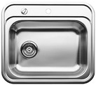 BLANCODANA, Stainless steel brushed finish, with drain remote control, w/o bowl layout, 600 mm min. cabinet size