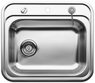 BLANCODANA, Stainless steel brushed finish, with drain remote control, w/o bowl layout, 600 mm min. cabinet size