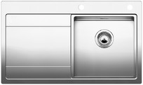 BLANCO DIVON 45 S-IF, Stainless steel satin polish, w/o drain remote control, Bowl right, 450 mm min. cabinet size