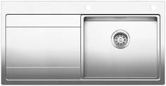 BLANCO DIVON II 5 S-IF, Stainless steel satin polish, with drain remote control, Bowl right, 500 mm min. cabinet size