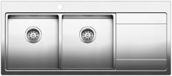 BLANCO DIVON 8 S-IF, Stainless steel satin polish, w/o drain remote control, Bowl left, 800 mm min. cabinet size