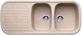 BLANCO DUO 8 S, SILGRANIT Clean, sand, w/o drain remote control, reversible, 800 mm min. cabinet size