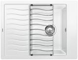BLANCO ELON 45 S, SILGRANIT, white, w/o drain remote control, reversible, 450 mm min. cabinet size