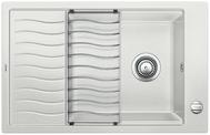 BLANCO ELON XL 6 S, SILGRANIT, silk grey, with drain remote control, with accessories, reversible, 600 mm min. cabinet size
