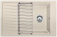 BLANCO ELON XL 6 S, SILGRANIT, sand, w/o drain remote control, with accessories, reversible, 600 mm min. cabinet size