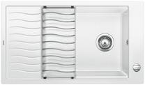 BLANCO ELON XL 8 S, SILGRANIT, white, with drain remote control, with accessories, reversible, 800 mm min. cabinet size