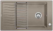 BLANCO ELON XL 8 S, SILGRANIT, tartufo, with drain remote control, with accessories, reversible, 800 mm min. cabinet size