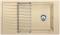 BLANCO ELON XL 8 S, SILGRANIT, champagne, w/o drain remote control, with accessories, reversible, 800 mm min. cabinet size