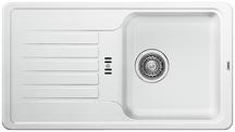 BLANCO FAVOS Mini, SILGRANIT, white, w/o drain remote control, reversible, 450 mm min. cabinet size