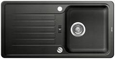 BLANCO FAVOS, SILGRANIT, anthracite, with drain remote control, reversible, 450 mm min. cabinet size