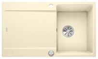 BLANCO IDENTO 45 S-F, Ceramic PuraPlus, jasmine, with drain remote control, reversible, 450 mm min. cabinet size