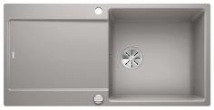 BLANCO IDENTO XL 6 S-F, Ceramic PuraPlus, alu grey, with drain remote control, reversible, 600 mm min. cabinet size