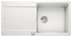 BLANCO IDENTO XL 6 S-F, Ceramic PuraPlus, white matt, with drain remote control, reversible, 600 mm min. cabinet size