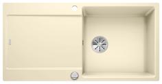 BLANCO IDENTO XL 6 S-F, Ceramic PuraPlus, jasmine, with drain remote control, reversible, 600 mm min. cabinet size