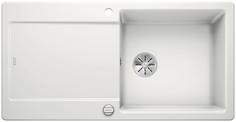 BLANCO IDENTO XL 6 S, Ceramic PuraPlus, white matt, with drain remote control, reversible, 600 mm min. cabinet size