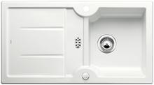 BLANCO IDESSA 5 S, Ceramic, white matt, with drain remote control, reversible, 500 mm min. cabinet size