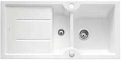 BLANCO IDESSA 6 S, Ceramic, white matt, with drain remote control, reversible, 600 mm min. cabinet size