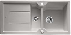 BLANCO IDESSA 6 S, Ceramic, alu grey, with drain remote control, reversible, 600 mm min. cabinet size