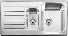 BLANCO LANTOS 6 S, Stainless steel brushed finish, w/o drain remote control, reversible, 600 mm min. cabinet size