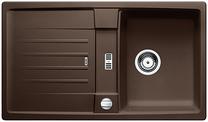 BLANCO LEXA 45 S, SILGRANIT, coffee, with drain remote control, reversible, 450 mm min. cabinet size