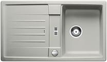 BLANCO LEXA 45 S, SILGRANIT, pearl grey, with drain remote control, reversible, 450 mm min. cabinet size