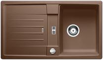 BLANCO LEXA 45 S, SILGRANIT, nutmeg, with drain remote control, reversible, 450 mm min. cabinet size