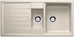 BLANCO LEXA 6 S, SILGRANIT, sand, w/o drain remote control, with colander, reversible, 600 mm min. cabinet size