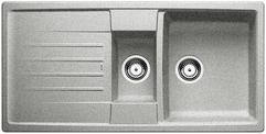 BLANCO LEXA 6 S, SILGRANIT, greystone, w/o drain remote control, with colander, reversible, 600 mm min. cabinet size