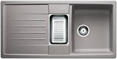 BLANCO LEXA 6 S, SILGRANIT, alu metallic, w/o drain remote control, with colander, reversible, 600 mm min. cabinet size