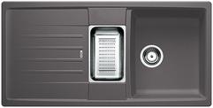 BLANCO LEXA 6 S, SILGRANIT, rock grey, w/o drain remote control, with colander, reversible, 600 mm min. cabinet size