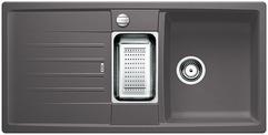 BLANCO LEXA 6 S, SILGRANIT, rock grey, with drain remote control, with accessories, reversible, 600 mm min. cabinet size