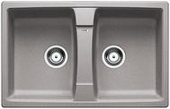 BLANCO LEXA 8, SILGRANIT, alu metallic, w/o drain remote control, reversible, 800 mm min. cabinet size