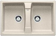 BLANCO LEXA 8, SILGRANIT, sand, w/o drain remote control, reversible, 800 mm min. cabinet size