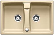 BLANCO LEXA 8, SILGRANIT, champagne, with drain remote control, reversible, 800 mm min. cabinet size