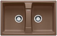 BLANCO LEXA 8, SILGRANIT, nutmeg, w/o drain remote control, reversible, 800 mm min. cabinet size