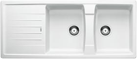 BLANCO LEXA 8 S, SILGRANIT, white, w/o drain remote control, reversible, 800 mm min. cabinet size