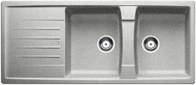 BLANCO LEXA 8 S, SILGRANIT, greystone, w/o drain remote control, reversible, 800 mm min. cabinet size