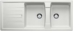 BLANCO LEXA 8 S, SILGRANIT, silk grey, w/o drain remote control, reversible, 800 mm min. cabinet size
