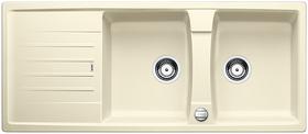 BLANCO LEXA 8 S, SILGRANIT, jasmine, with drain remote control, reversible, 800 mm min. cabinet size