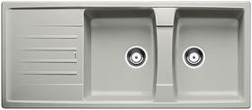 BLANCO LEXA 8 S, SILGRANIT, pearl grey, w/o drain remote control, reversible, 800 mm min. cabinet size
